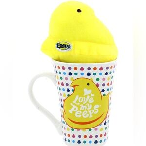 Peeps Chick Yellow Plush Mug Set